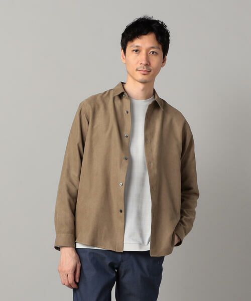 COMME CA MEN / コムサ・メン シャツ・ブラウス | ビーガンスエード　レギュラーカラーシャツ | 詳細14