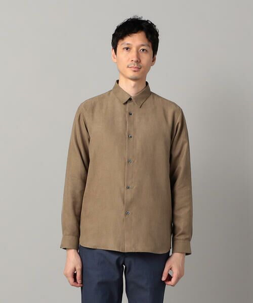 COMME CA MEN / コムサ・メン シャツ・ブラウス | ビーガンスエード　レギュラーカラーシャツ | 詳細15