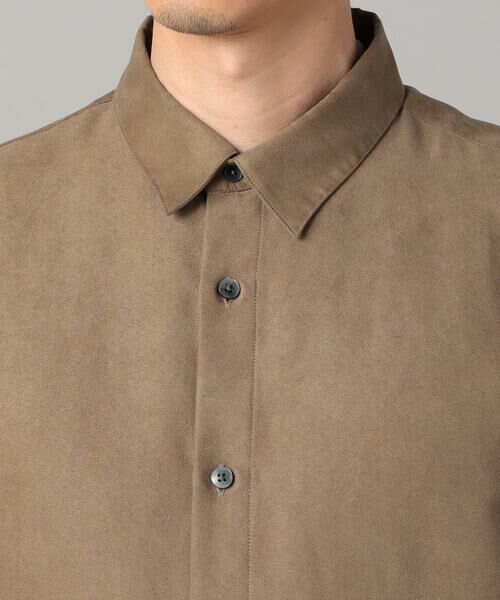 COMME CA MEN / コムサ・メン シャツ・ブラウス | ビーガンスエード　レギュラーカラーシャツ | 詳細18