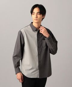 COMME CA MEN / コムサ・メン シャツ・ブラウス | T/Rトロ カラーブロッキングシャツ