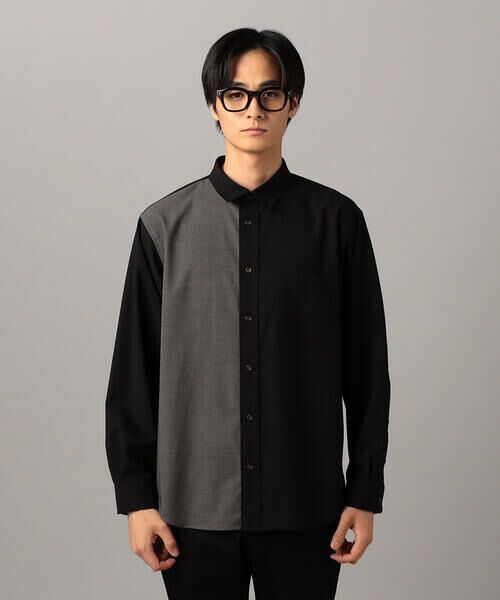 COMME CA MEN / コムサ・メン シャツ・ブラウス | T/Rトロ カラーブロッキングシャツ | 詳細5