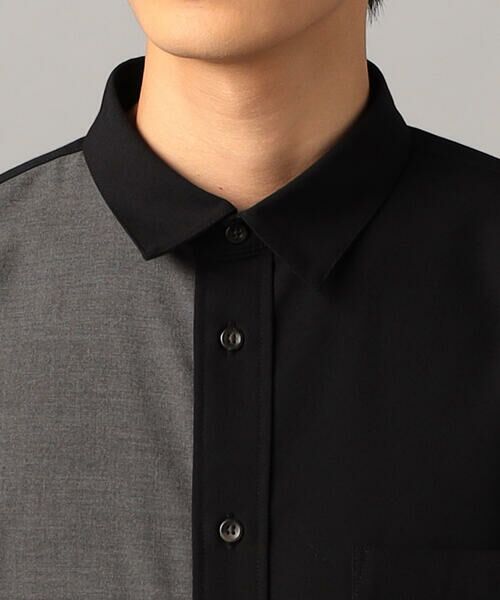 COMME CA MEN / コムサ・メン シャツ・ブラウス | T/Rトロ カラーブロッキングシャツ | 詳細8