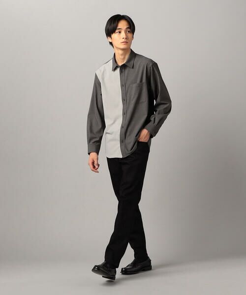 COMME CA MEN / コムサ・メン シャツ・ブラウス | T/Rトロ カラーブロッキングシャツ | 詳細13