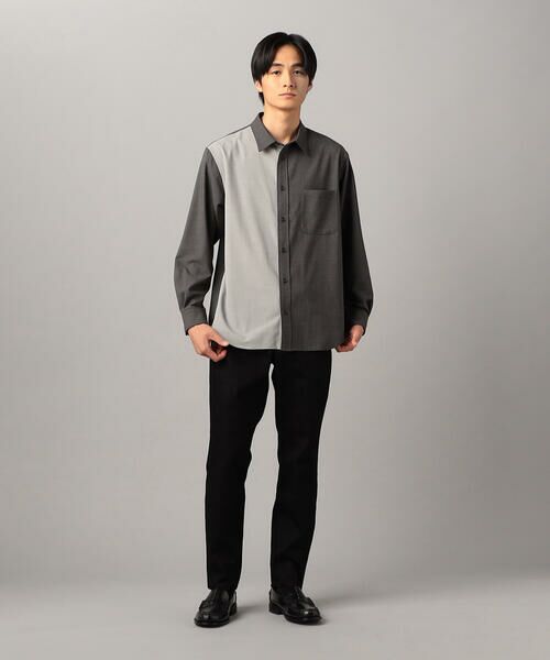 COMME CA MEN / コムサ・メン シャツ・ブラウス | T/Rトロ カラーブロッキングシャツ | 詳細14