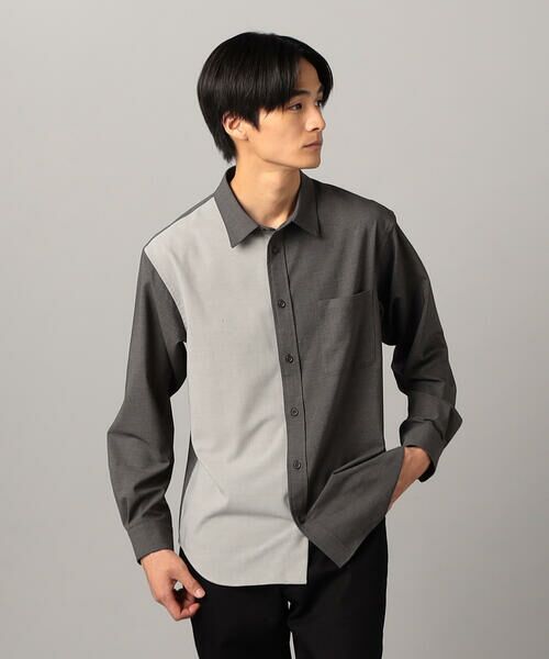 COMME CA MEN / コムサ・メン シャツ・ブラウス | T/Rトロ カラーブロッキングシャツ | 詳細16