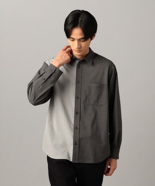 COMME CA MEN / コムサ・メン シャツ・ブラウス | T/Rトロ カラーブロッキングシャツ | 詳細17