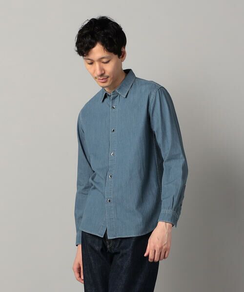COMME CA MEN / コムサ・メン シャツ・ブラウス | 加工デニム シャツ | 詳細3