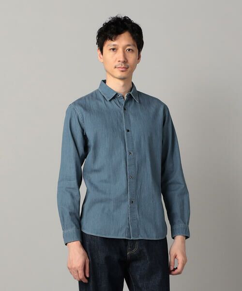 COMME CA MEN / コムサ・メン シャツ・ブラウス | 加工デニム シャツ | 詳細4