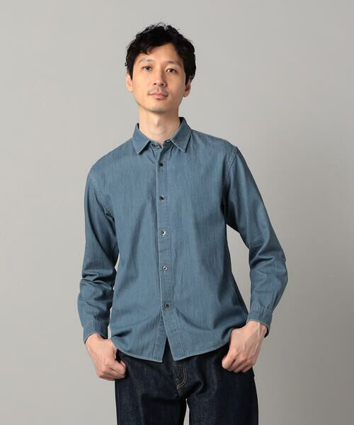 COMME CA MEN / コムサ・メン シャツ・ブラウス | 加工デニム シャツ | 詳細5