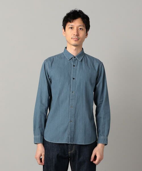 COMME CA MEN / コムサ・メン シャツ・ブラウス | 加工デニム シャツ | 詳細6