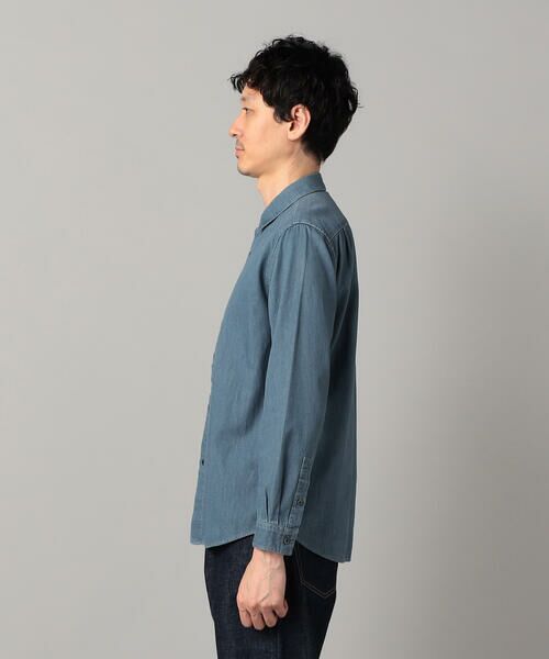 COMME CA MEN / コムサ・メン シャツ・ブラウス | 加工デニム シャツ | 詳細7