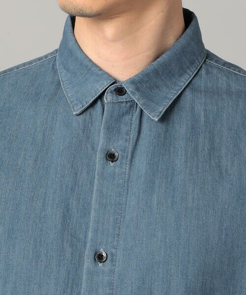 COMME CA MEN / コムサ・メン シャツ・ブラウス | 加工デニム シャツ | 詳細9