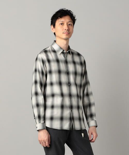 COMME CA MEN / コムサ・メン シャツ・ブラウス | オンブレチェック レギュラーカラーシャツ | 詳細4