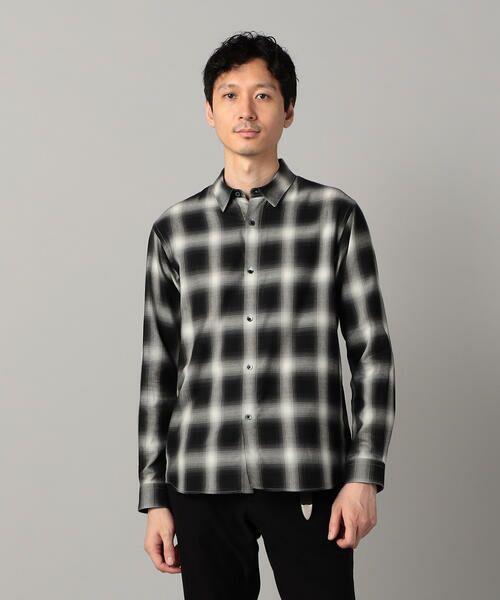 COMME CA MEN / コムサ・メン シャツ・ブラウス | オンブレチェック レギュラーカラーシャツ | 詳細12