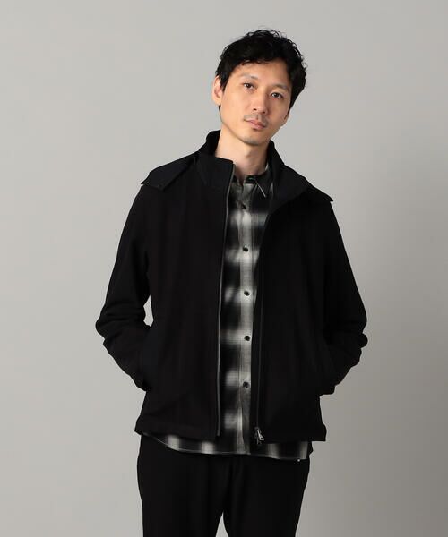 COMME CA MEN / コムサ・メン ブルゾン | 尾州産 ウォーフィルコーデュロイ 2WAYストレッチブルゾン(ブラック)