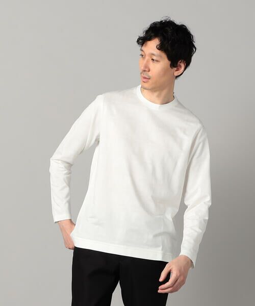 COMME CA MEN/コムサ・メン イル・プリンチペ 長袖Tシャツ ホワイト L COMME CA MEN/コムサ・メン イル・プリンチペ 長袖Tシャツ ホワイト L