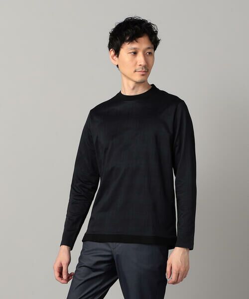 COMME CA MEN/コムサ・メン イル・プリンチペ 長袖Tシャツ ブラック L COMME CA MEN/コムサ・メン イル・プリンチペ 長袖Tシャツ ブラック L