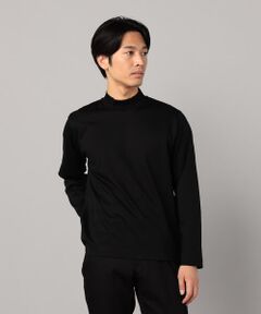 COMME CA MEN / コムサ・メン Tシャツ | シルキーポンチ モックネック長袖Tシャツ