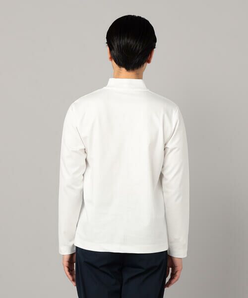 COMME CA MEN / コムサ・メン Tシャツ | シルキーポンチ モックネック長袖Tシャツ | 詳細9