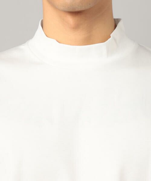 COMME CA MEN / コムサ・メン Tシャツ | シルキーポンチ モックネック長袖Tシャツ | 詳細10