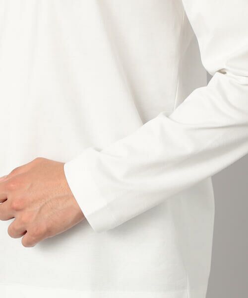 COMME CA MEN / コムサ・メン Tシャツ | シルキーポンチ モックネック長袖Tシャツ | 詳細11