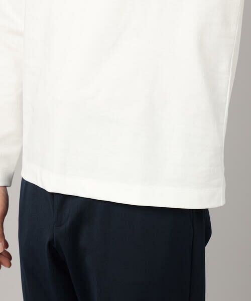 COMME CA MEN / コムサ・メン Tシャツ | シルキーポンチ モックネック長袖Tシャツ | 詳細12