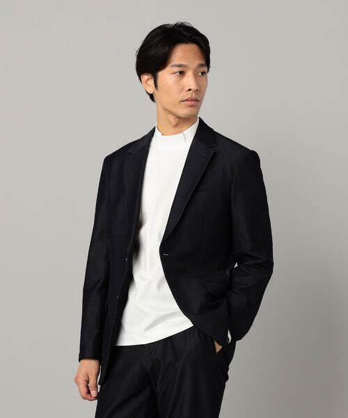 COMME CA MEN / コムサ・メン Tシャツ | シルキーポンチ モックネック長袖Tシャツ | 詳細3