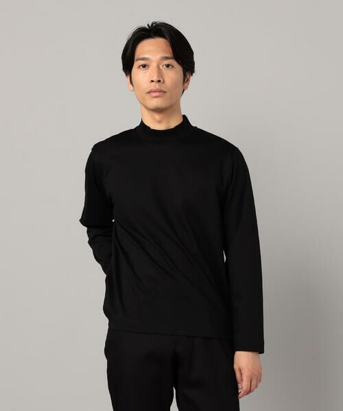 COMME CA MEN / コムサ・メン Tシャツ | シルキーポンチ モックネック長袖Tシャツ | 詳細18