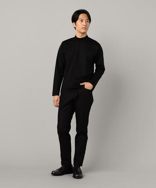 COMME CA MEN / コムサ・メン Tシャツ | シルキーポンチ モックネック長袖Tシャツ | 詳細14