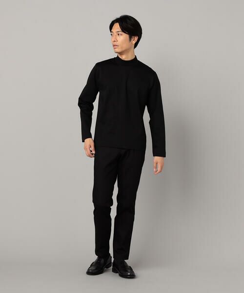 COMME CA MEN / コムサ・メン Tシャツ | シルキーポンチ モックネック長袖Tシャツ | 詳細15