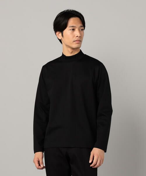COMME CA MEN / コムサ・メン Tシャツ | シルキーポンチ モックネック長袖Tシャツ | 詳細16
