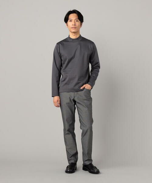 COMME CA MEN / コムサ・メン Tシャツ | シルキーポンチ モックネック長袖Tシャツ | 詳細20