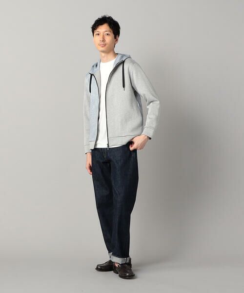COMME CA MEN / コムサ・メン パーカー | ケーブルコンビ ジップパーカ | 詳細1