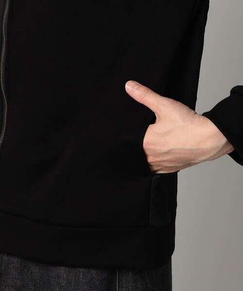 COMME CA MEN / コムサ・メン パーカー | ケーブルコンビ ジップパーカ | 詳細15