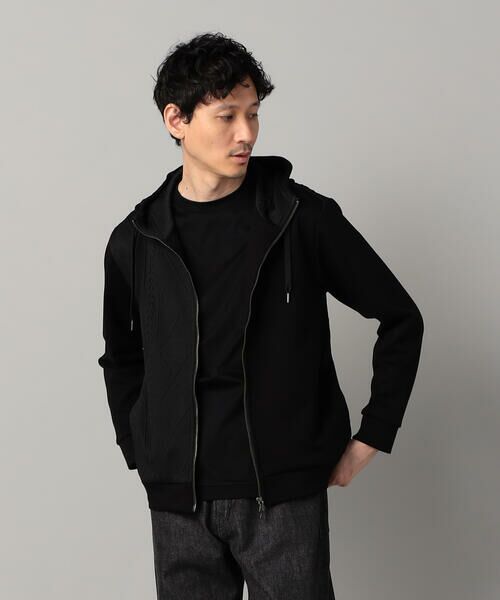COMME CA MEN / コムサ・メン パーカー | ケーブルコンビ ジップパーカ | 詳細8