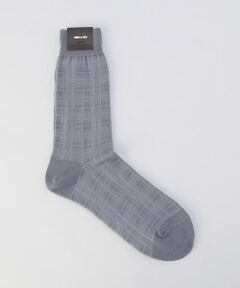 COMME CA MEN / コムサ・メン ソックス | チェック柄 クルーソックス