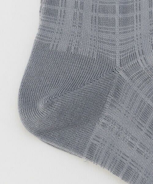 COMME CA MEN / コムサ・メン ソックス | チェック柄 クルーソックス | 詳細2