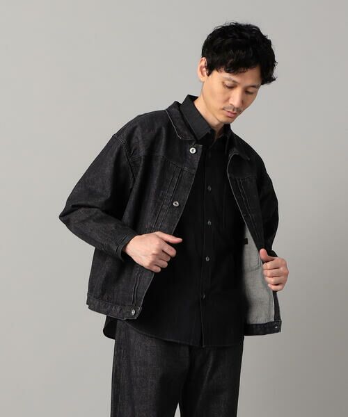COMME CA MEN / コムサ・メン Gジャン・デニムジャケット | 岡山 児島産 セルビッチデニムブルゾン | 詳細3