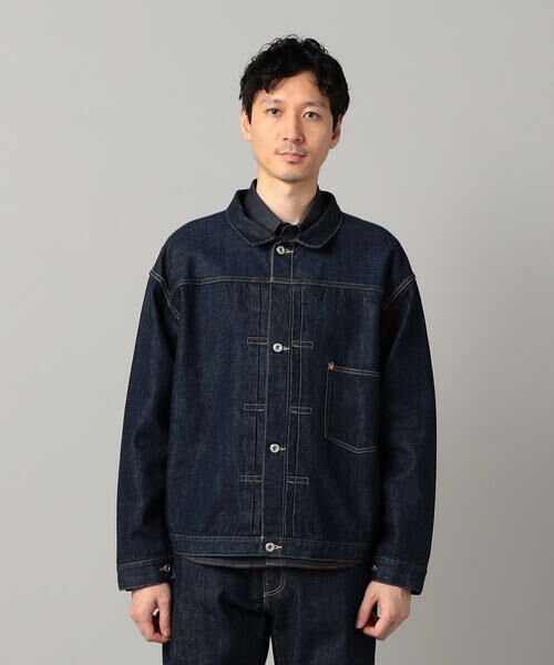 COMME CA MEN / コムサ・メン Gジャン・デニムジャケット | 岡山 児島産 セルビッチデニムブルゾン | 詳細11