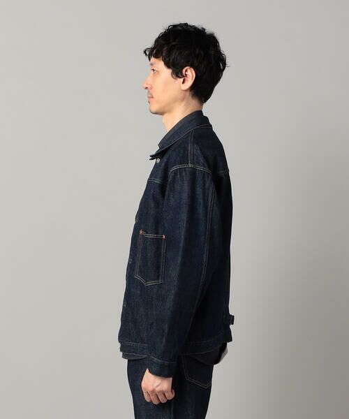 COMME CA MEN / コムサ・メン Gジャン・デニムジャケット | 岡山 児島産 セルビッチデニムブルゾン | 詳細12