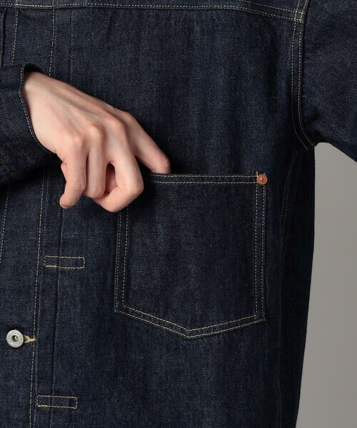 COMME CA MEN / コムサ・メン Gジャン・デニムジャケット | 岡山 児島産 セルビッチデニムブルゾン | 詳細15