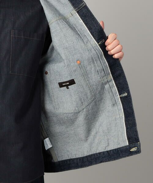 COMME CA MEN / コムサ・メン Gジャン・デニムジャケット | 岡山 児島産 セルビッチデニムブルゾン | 詳細20