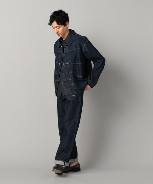 COMME CA MEN / コムサ・メン Gジャン・デニムジャケット | 岡山 児島産 セルビッチデニムブルゾン | 詳細6