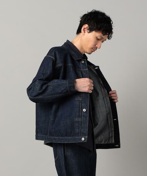 COMME CA MEN / コムサ・メン Gジャン・デニムジャケット | 岡山 児島産 セルビッチデニムブルゾン | 詳細10