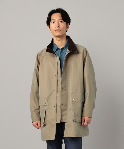COMME CA MEN/コムサ・メン C-ZERO撥水 交織ギャバ スタンドカラーブルゾン ベージュ S COMME CA MEN/コムサ・メン C-ZERO撥水 交織ギャバ スタンドカラーブルゾン ベージュ S