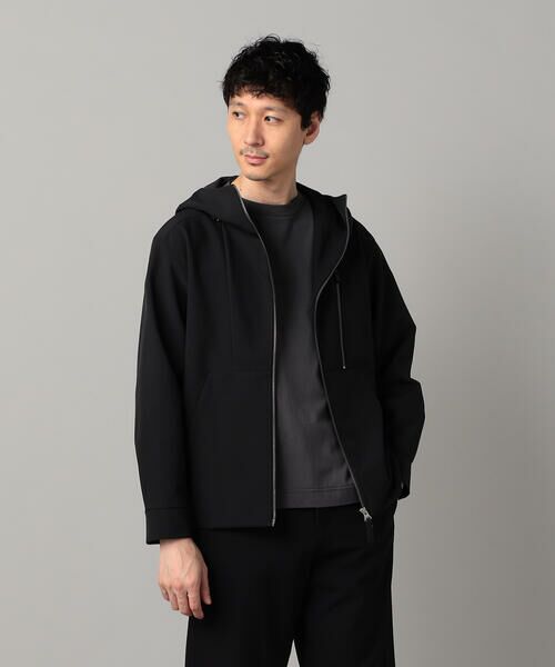 COMME CA MEN / コムサ・メン ブルゾン | ダウンファブリックパーカ(ブラック)