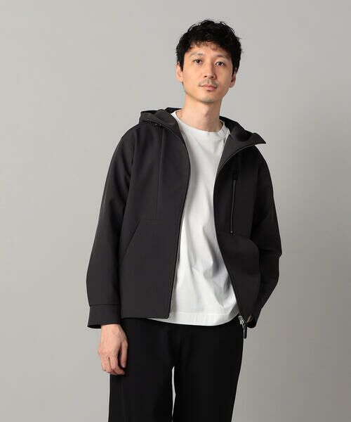 COMME CA MEN / コムサ・メン ブルゾン | ダウンファブリックパーカ(チャコールグレー)