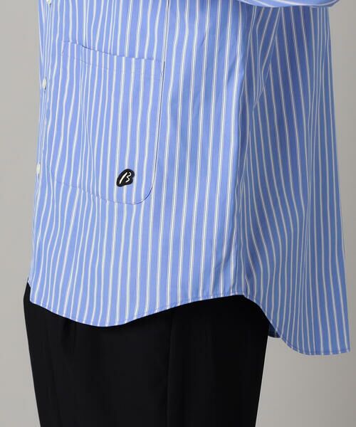 COMME CA MEN / コムサ・メン シャツ・ブラウス | ストライプビッグポケット シャツ | 詳細11