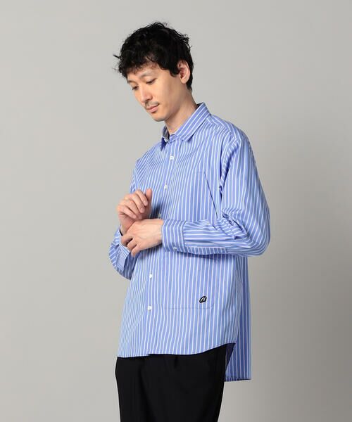 COMME CA MEN / コムサ・メン シャツ・ブラウス | ストライプビッグポケット シャツ | 詳細3