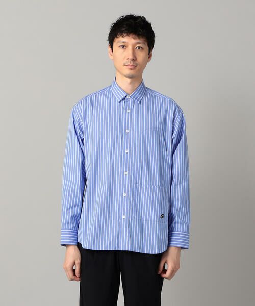 COMME CA MEN / コムサ・メン シャツ・ブラウス | ストライプビッグポケット シャツ | 詳細4